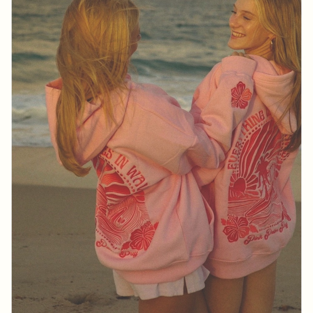 Pink Palm Puff Hoodie NEW in Box!!